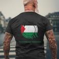 Palestinian Territory Is My Land Men's T-shirt Back Print Gifts for Old Men