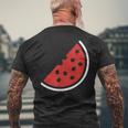 Palestinian Territory Watermelon Men's T-shirt Back Print Gifts for Old Men