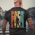 Papa 2 Söhne Dad Hoch 2 Zweifachater Zwillingpapa S T-Shirt mit Rückendruck Geschenke für alte Männer