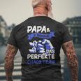 Papa 2 Söhne Perfekte Chaos Team Father's Day T-Shirt mit Rückendruck Geschenke für alte Männer