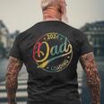 Papa 2024 Wird Geladenater Werden 2024 Retro Dad Est 2024 T-Shirt mit Rückendruck Geschenke für alte Männer