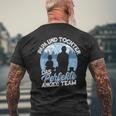 Papa & Tochter Das Perfekte Angel Team Fishing Fishing Fishing S T-Shirt mit Rückendruck Geschenke für alte Männer