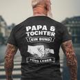 Papa & Tochter Ein Bund Für Leben Papa Dochter T-Shirt mit Rückendruck Geschenke für alte Männer