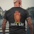 Papa Bär 2 Kinderateratertag Geschenk Herren Männer T-Shirt mit Rückendruck Geschenke für alte Männer