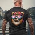 Papa Bär Papa Bearatertagsgeschenk Für Papa Spruch Lustig Kapuzenjacke T-Shirt mit Rückendruck Geschenke für alte Männer