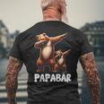 Papa Bärater Tochter Sohn Dabbing Papaatertag T-Shirt mit Rückendruck Geschenke für alte Männer