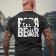 Papa Bärintage Papa Bär Liebhaber Papa Papaatertag T-Shirt mit Rückendruck Geschenke für alte Männer