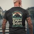 Papa Bear 3 Bären-Welpen Papa 3 Kinderatertag Bär T-Shirt mit Rückendruck Geschenke für alte Männer