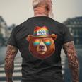 Papa Bear Papa Bearatertagsgeschenk Für Papa Spruch Lustig T-Shirt mit Rückendruck Geschenke für alte Männer