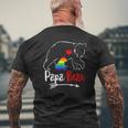 Papa Bear Proud Dad Daddy Ally Lgbtq Rainbow Flag Human Mens Back Print T-shirt Gifts for Old Men