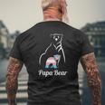 Papa Bear Transgender Dad Trans Child Lgbt Trans Pride Mens Back Print T-shirt Gifts for Old Men