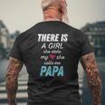 Papa From Daughter She Stole My Heart Mens Back Print T-shirt Gifts for Old Men