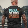 Papa Der Mann Der Mythos Die Legendeater Father's Day T-Shirt mit Rückendruck Geschenke für alte Männer