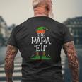 The Papa Elf Family Matching Christmas Dad Men Mens Back Print T-shirt Gifts for Old Men
