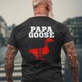 Papa Goose Papa Goose Father's Day Animal Mens Back Print T-shirt Gifts for Old Men