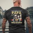 My Papa Is A Iraq Veteran Proud Us Veteran Fathers Day Mens Back Print T-shirt Gifts for Old Men