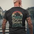 For Papa Mit Drei Kindern Papa 3 Children's T-Shirt mit Rückendruck Geschenke für alte Männer