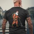 Papá Noel Como Detectorista De Metales Detección De Metales Navidad Camiseta Hombre Estampado Espalda Regalos para ancianos