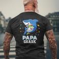 Papa Shark Autism Awareness Rainbow Puzzle Matching Do Mens Back Print T-shirt Gifts for Old Men