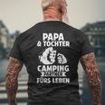 Papa Und Tochter Camper Camping T-Shirt mit Rückendruck Geschenke für alte Männer