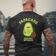 Papacado 2021 For New Dad Baby Annoucement Mens Back Print T-shirt Gifts for Old Men