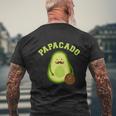 Papacado For New Dad Or Daddy Announcement Mens Back Print T-shirt Gifts for Old Men