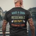Papi Papy Grand-Père Cadeau Pour Papy T-shirt imprimé au dos Cadeaux pour les vieillards