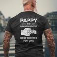 Pappy And Granddaughter Best Friends For Life Matching Mens Back Print T-shirt Gifts for Old Men