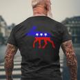 Patriotic Bull Moose Party Progressive Democrat Men's T-shirt Back Print Gifts for Old Men