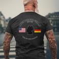 Patton Barracks Germany Gone But Never Forgotten Veteran Men's T-shirt Back Print Gifts for Old Men