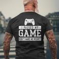 I Paused My Game Don't Make Me Regret Gaming Lovers Men's T-shirt Back Print Gifts for Old Men