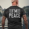 I Come In Peace Im Peace Matching Couple Men's T-shirt Back Print Gifts for Old Men