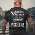 Pêche Pêcheur Papa Cadeau Poissons Pêche Fête Des Péres T-shirt imprimé au dos Cadeaux pour les vieillards
