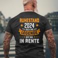 Pensioner 2024 Retirement 2024 Also Eine Legend Rente T-Shirt mit Rückendruck Geschenke für alte Männer