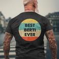 Personalisiertes Best Berti Ever Kurzärmliges Herren-T-Kurzärmliges Herren-T-Shirt im Vintage-Retro-Stil Geschenke für alte Männer