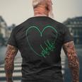 Pfeffi Heart Pepper Peppermint Liqueur Crew Pepper T-Shirt mit Rückendruck Geschenke für alte Männer