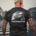 Philosoraptor Meme Philosophy Dinosaur T-Shirt mit Rückendruck Geschenke für alte Männer