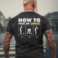 How To Pick Up Chicks Chicken Farmer Men's T-shirt Back Print Gifts for Old Men