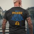 Being A Picker Is Like Riding A Bike On Fire Men's T-shirt Back Print Gifts for Old Men