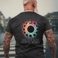 Piedras Negras Eclipse Tie Dye Vintage Inspired 2024 Men's T-shirt Back Print Gifts for Old Men