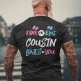 Pink Or Blue Cousin Loves You Gender Reveal Men's T-shirt Back Print Gifts for Old Men