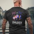 Pink Or Blue Your Daddy Loves You Gender Reveal Mens Back Print T-shirt Gifts for Old Men