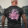 Pink Microscope Lab Week 2024 Lab Director Lab Tech Men's T-shirt Back Print Gifts for Old Men