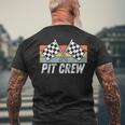 Pit Crew Costume For Race Car Parties Vintage Men's T-shirt Back Print Gifts for Old Men
