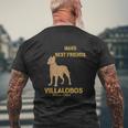 Pitbull Mans Best Friend Villalobos Rescue Center Mens Back Print T-shirt Gifts for Old Men