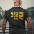 Pittsburgh 412 Map Great Mens Back Print T-shirt Gifts for Old Men