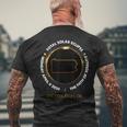Pittsburgh Pennsylvania Total Solar Eclipse 2024 Men's T-shirt Back Print Gifts for Old Men