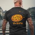 Pizza Nerd Geek Mathematik Witz Naturwissenschaft Formula T-Shirt mit Rückendruck Geschenke für alte Männer