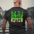 Plant Papi Daddy Father Gardener Gardening Father’S Day Men's T-shirt Back Print Gifts for Old Men