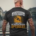 Plumber Installer Tool Spengler Slogan T-Shirt mit Rückendruck Geschenke für alte Männer